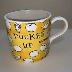 Anthropologie Pucker Up Lemons Clementines Coffee Mug‎